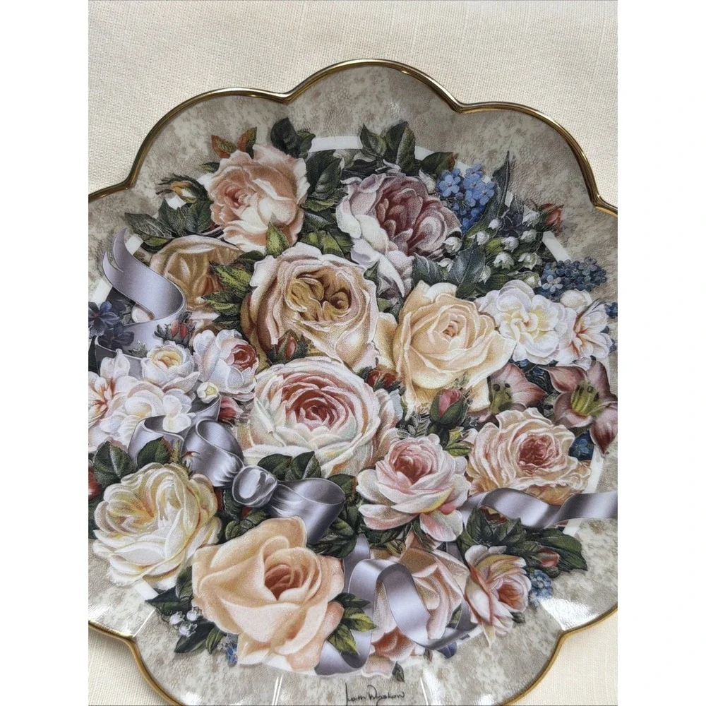 Franklin Mint Plate Limited Edition Victorian Bridal  by‎ Judith Winslow 8 Inch